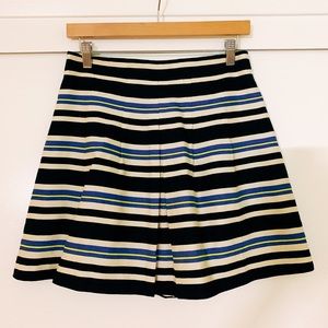 Forever 21 multi stripe flare skirt